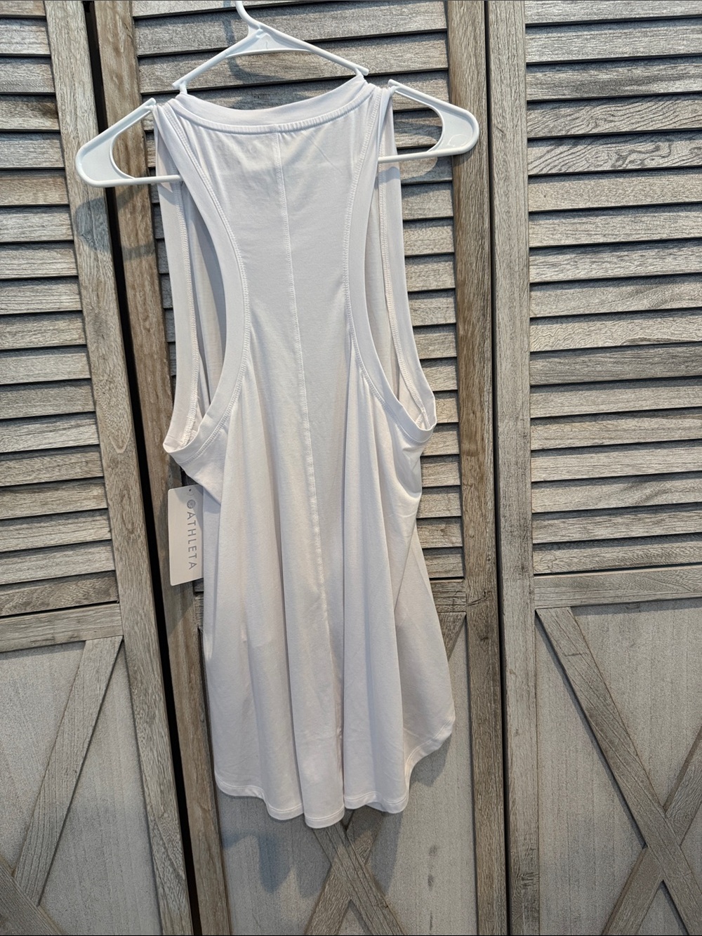 Athleta White High-Low Racerback Tank - Picture 5 of 7